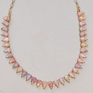 Pink fire opal necklace💗🔥